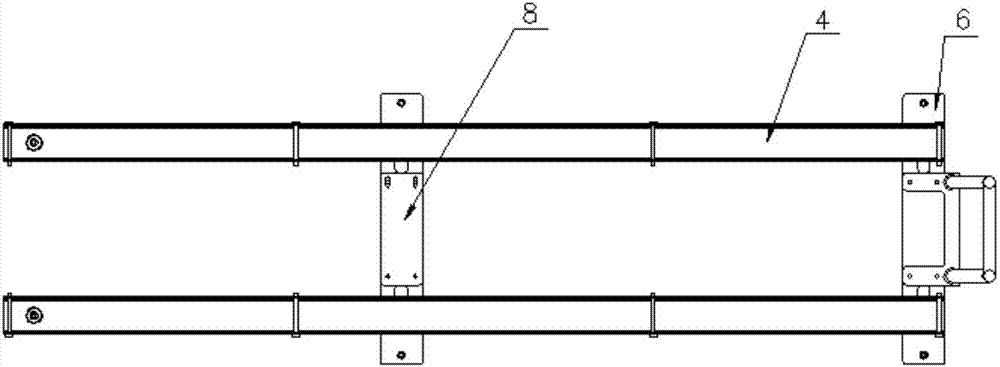 Device for equipment cabinet to enter cabin