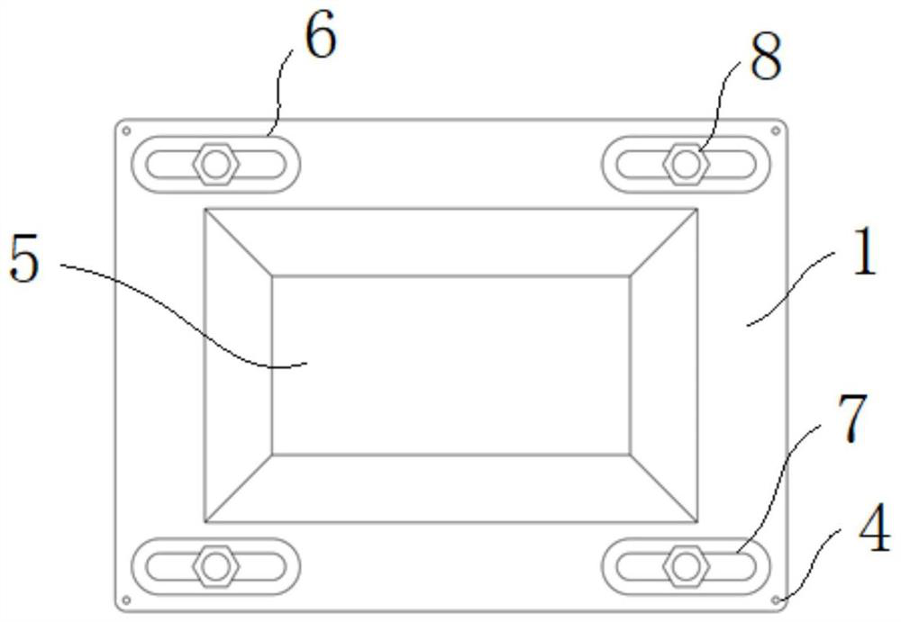 Clamp and device for composite connection of electron beam welding and laser additive manufacturing