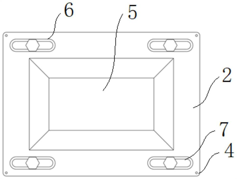 Clamp and device for composite connection of electron beam welding and laser additive manufacturing