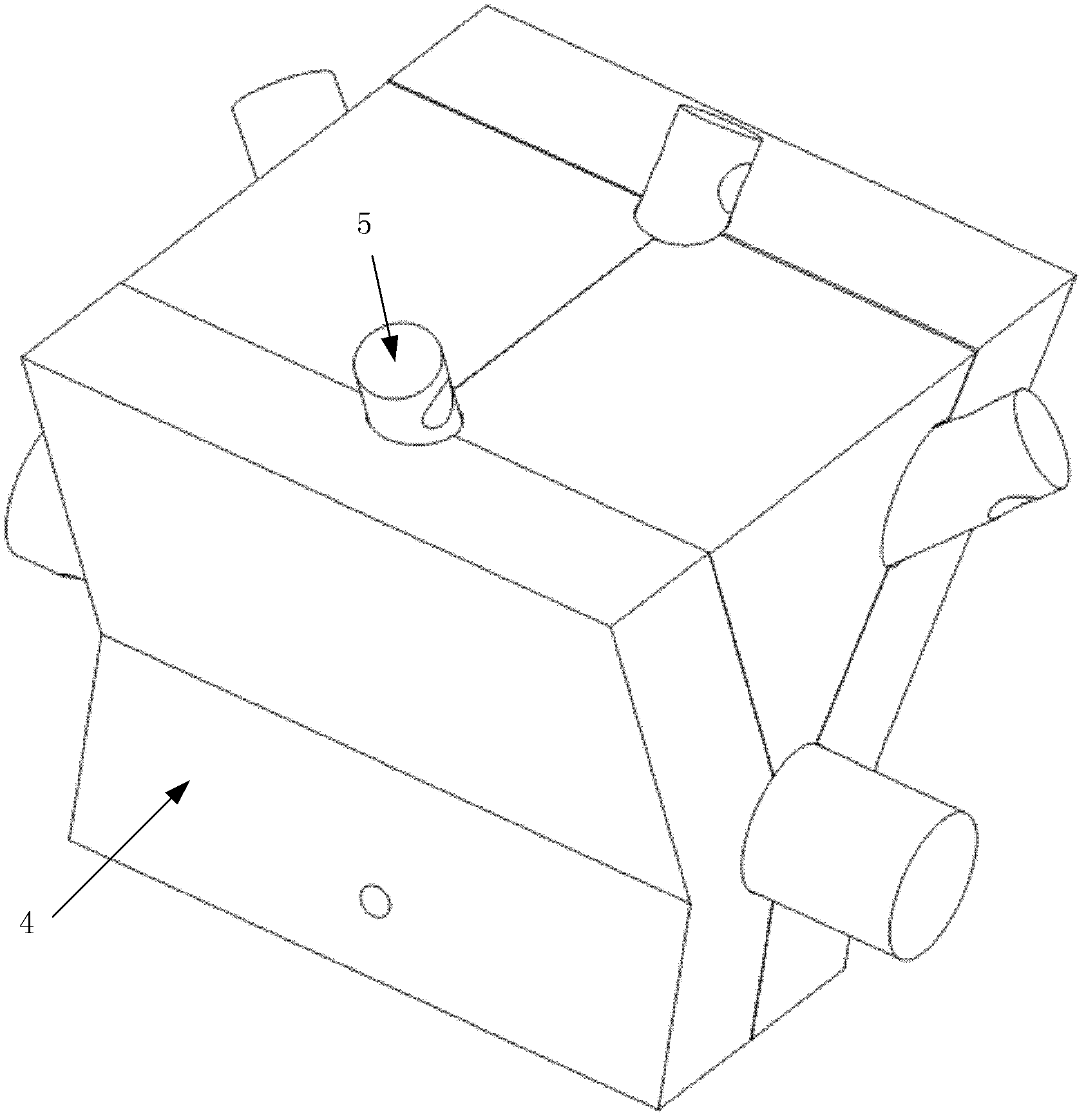 Manufacture die for carbon fiber composite integrative multipass joint and preparation method thereof