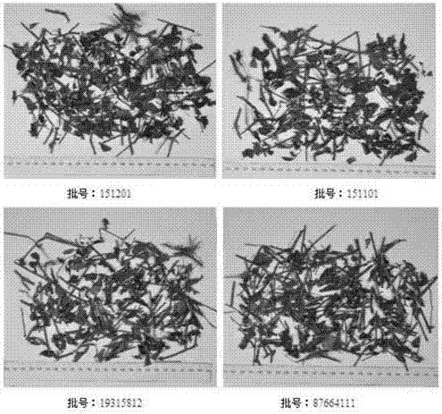 Identification method of red silk thread