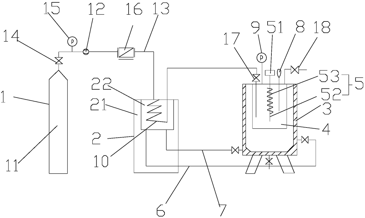 Carbon dioxide hydrate reaction device and method for improving generation effect of carbon dioxide hydrate reaction device