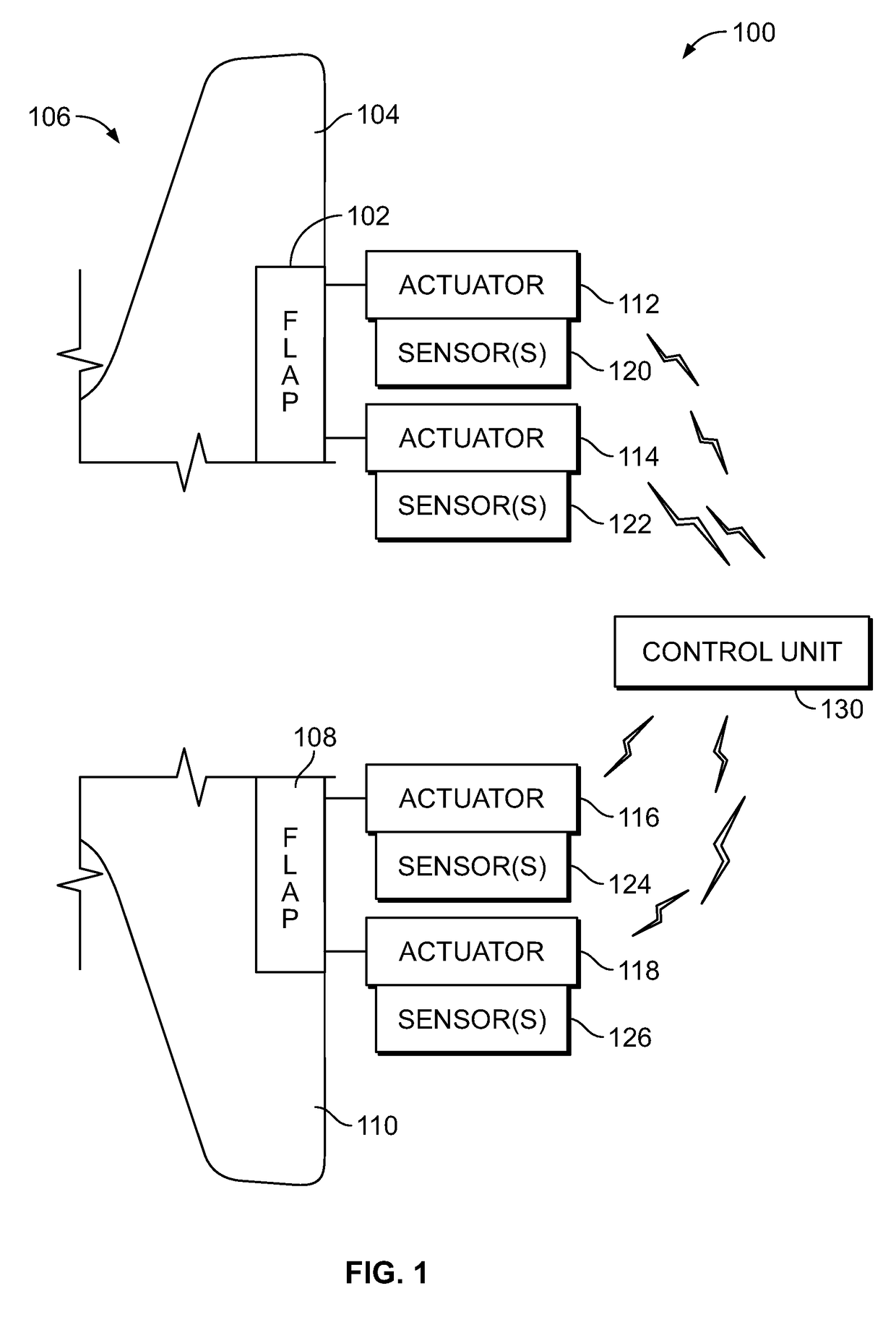 System and method for controlling aircraft wing flap motion