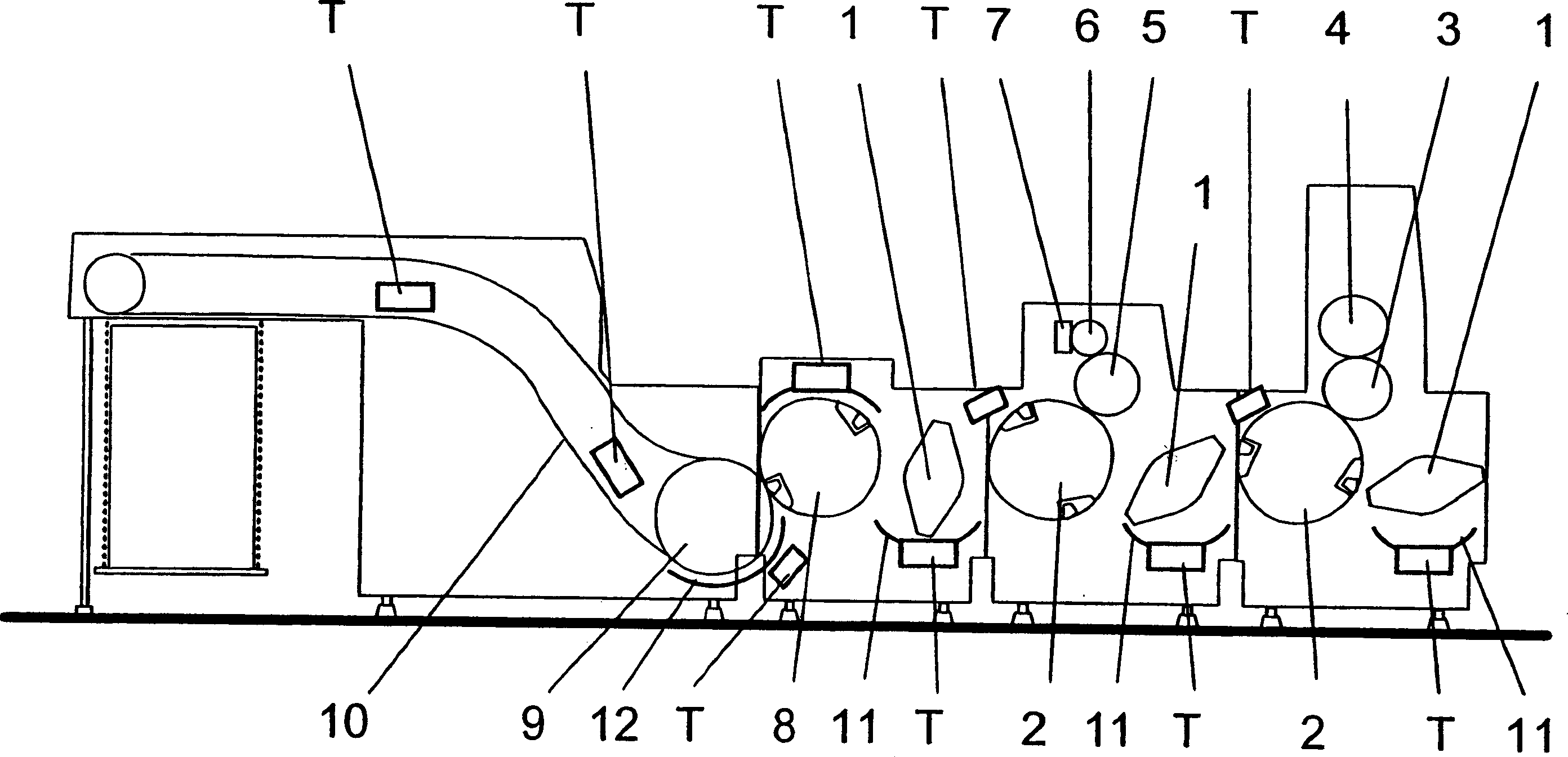 Drying installation with sheet-fed printing press