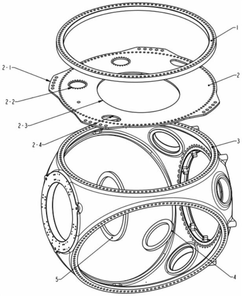 Hub assembly for wind driven generator and manufacturing method of wind driven generator