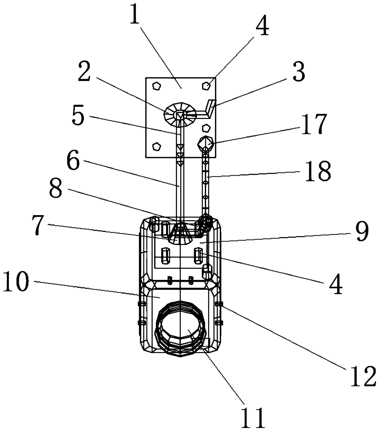 Automatic patrol-inspecting device for transformer substation