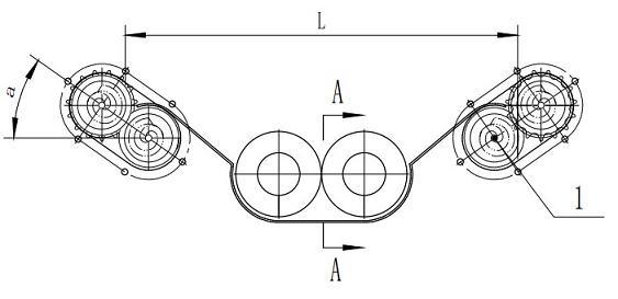 Small-line-spacing corn harvester header