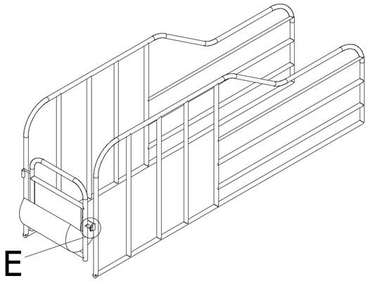 A pigsty latch with labyrinth one-way switch