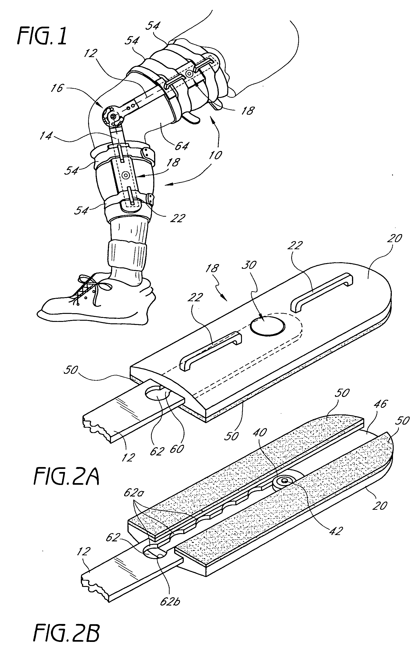 Orthopaedic brace having a range of motion hinge with an adjustable-length strut