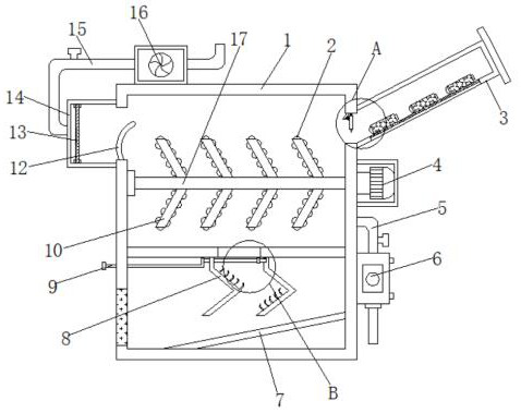 Corn peeling equipment for agricultural machinery