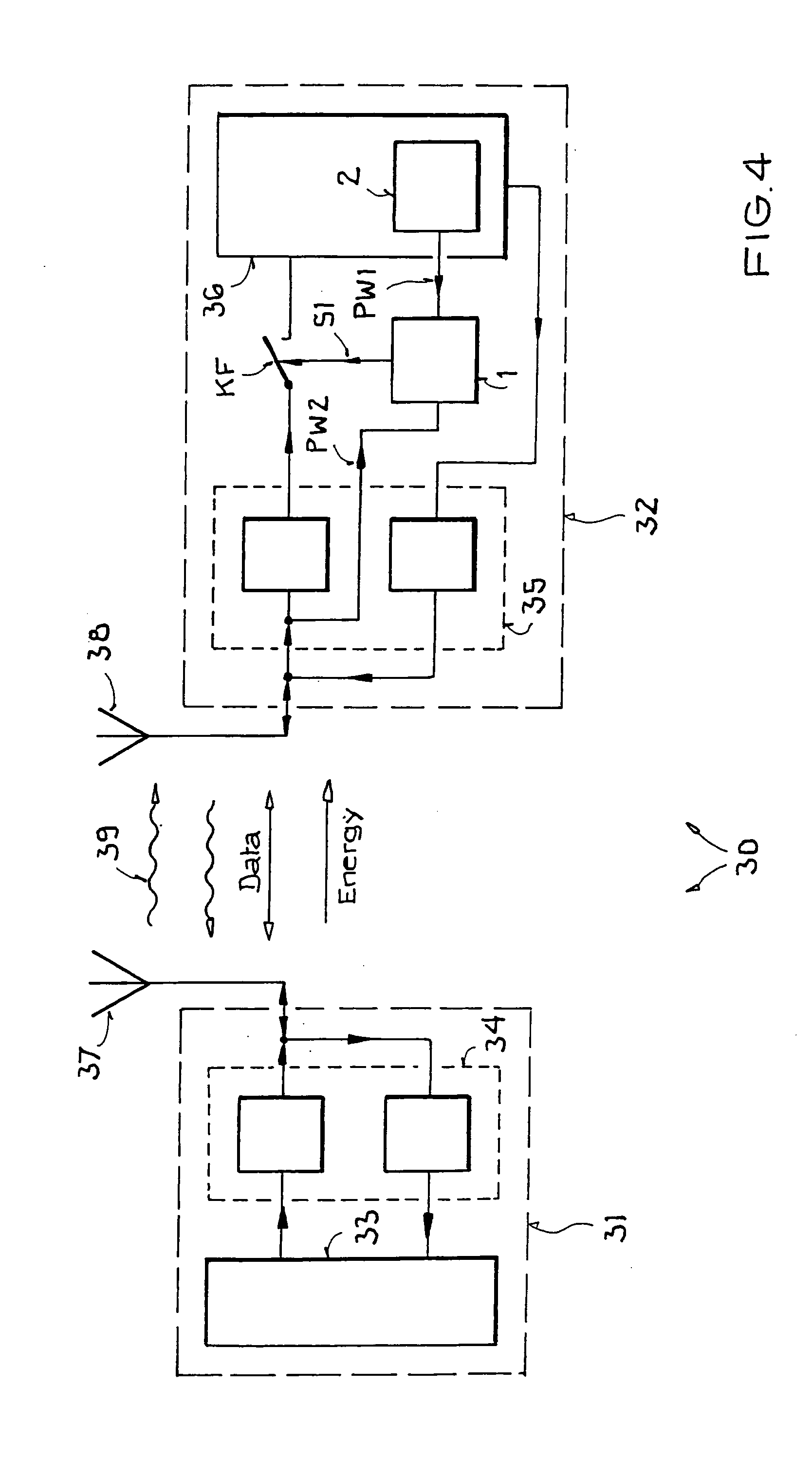 Security device for a transponder