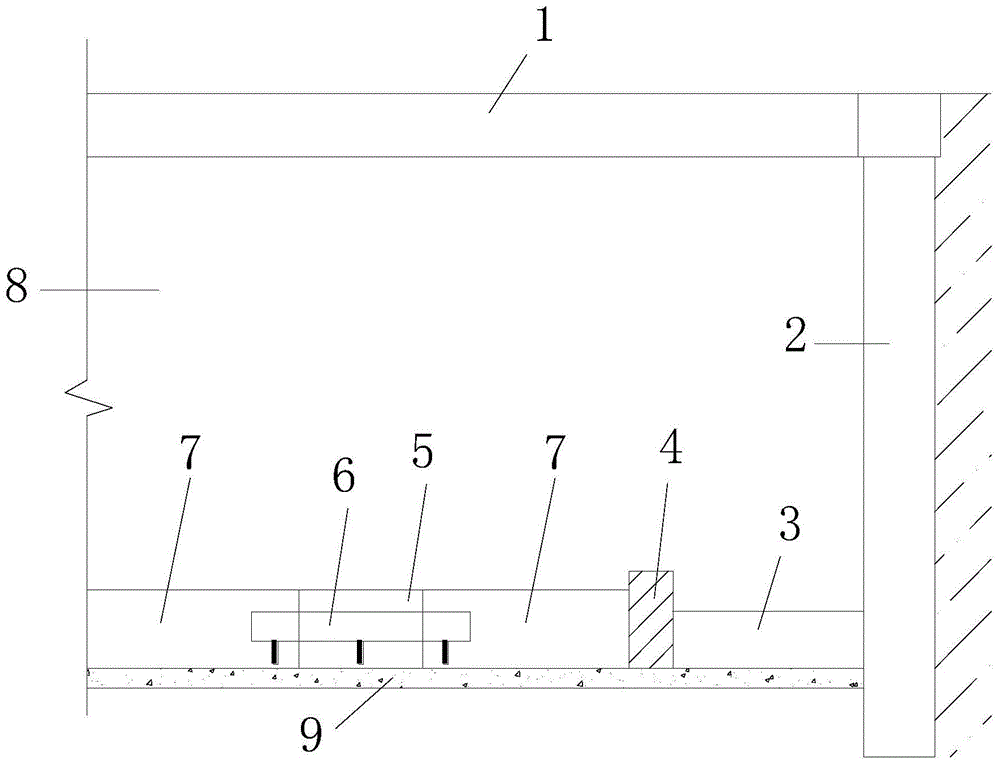 Replacing method of bottom plate of foundation pit in muddy soil layer in deep foundation pit support construction