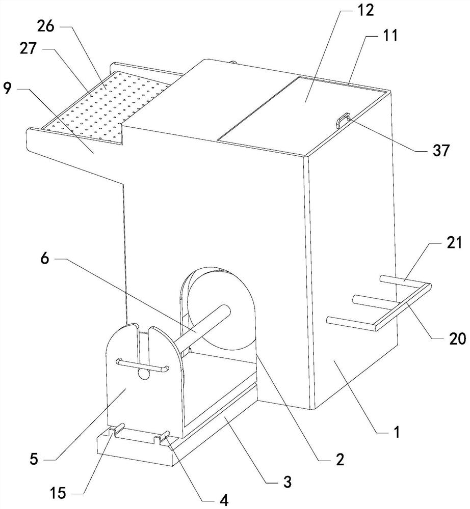 Tire rubber sheet winding device