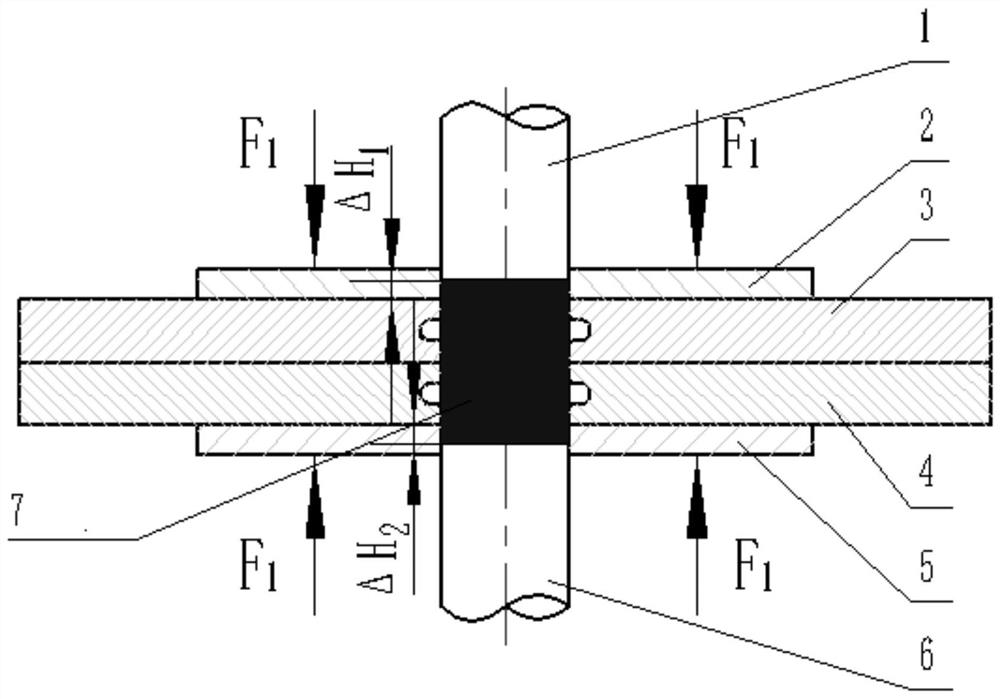 A method for riveting medium and thick metal plates without protrusions on both sides