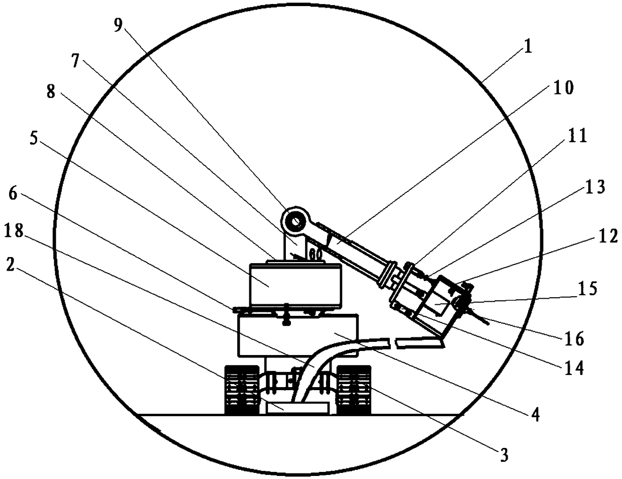 Automatic tunnel drilling machine and method