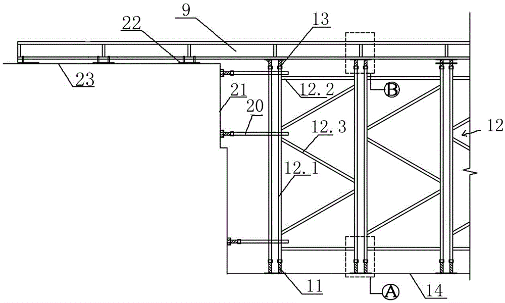 Structural system for indoor temporary rink ice surface supporting transfer and construction method thereof