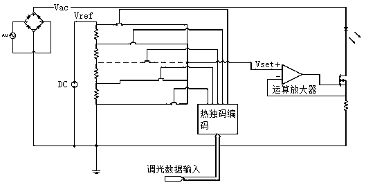 LED dimming circuit, dimming device and dimming method for improving dimming precision