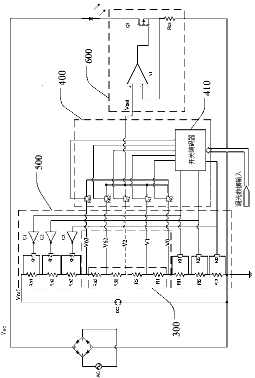 LED dimming circuit, dimming device and dimming method for improving dimming precision