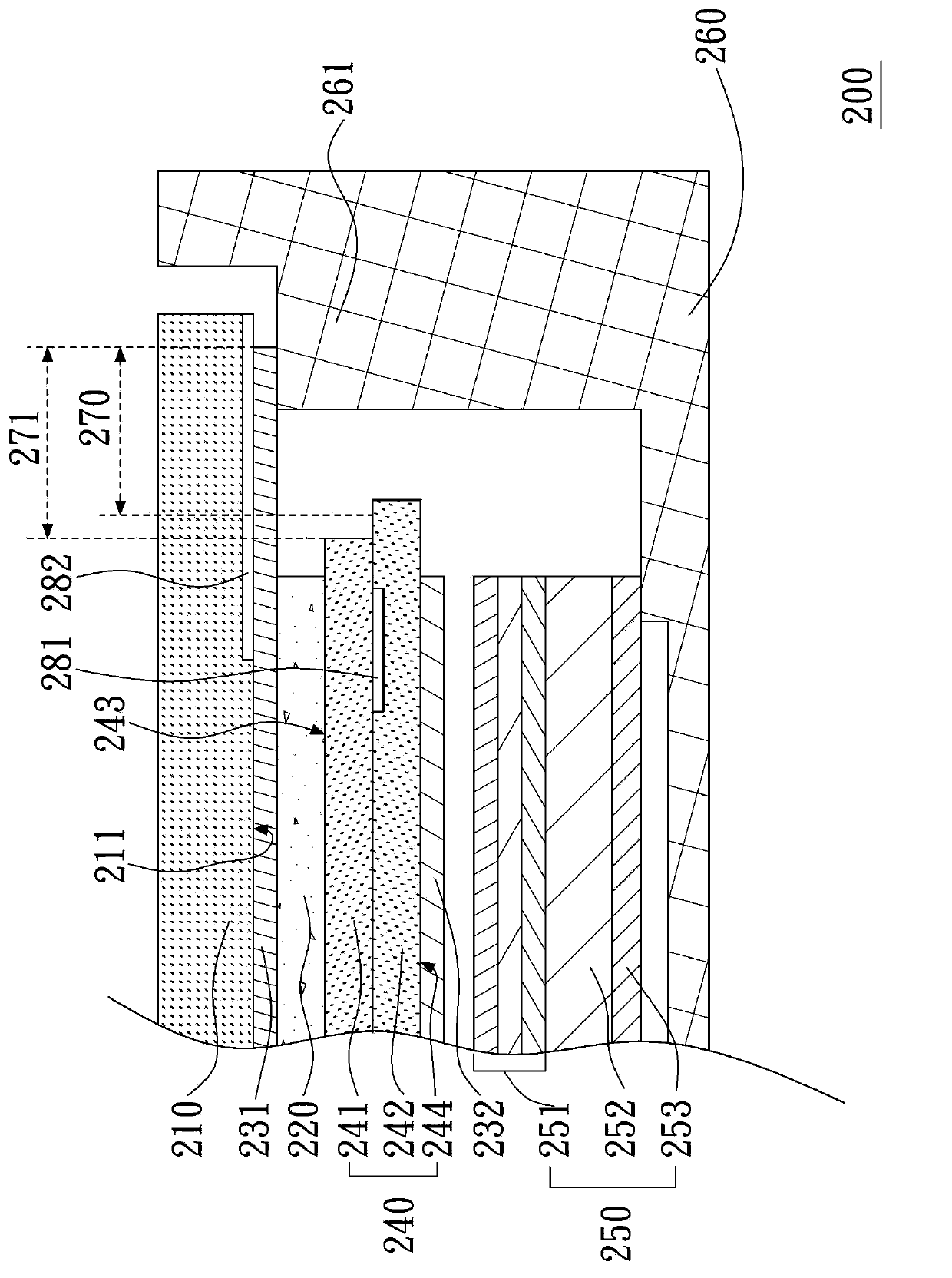 Displaying device