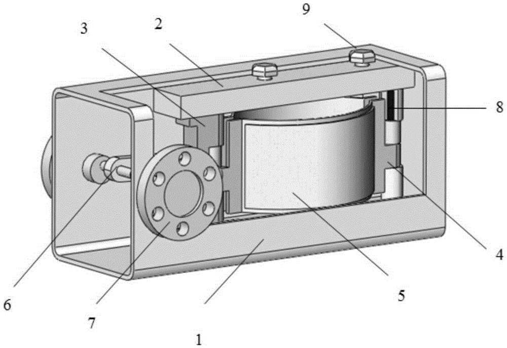 Rotary actuator based on piezoelectric crude fibers and slider-crank mechanism and actuating method thereof