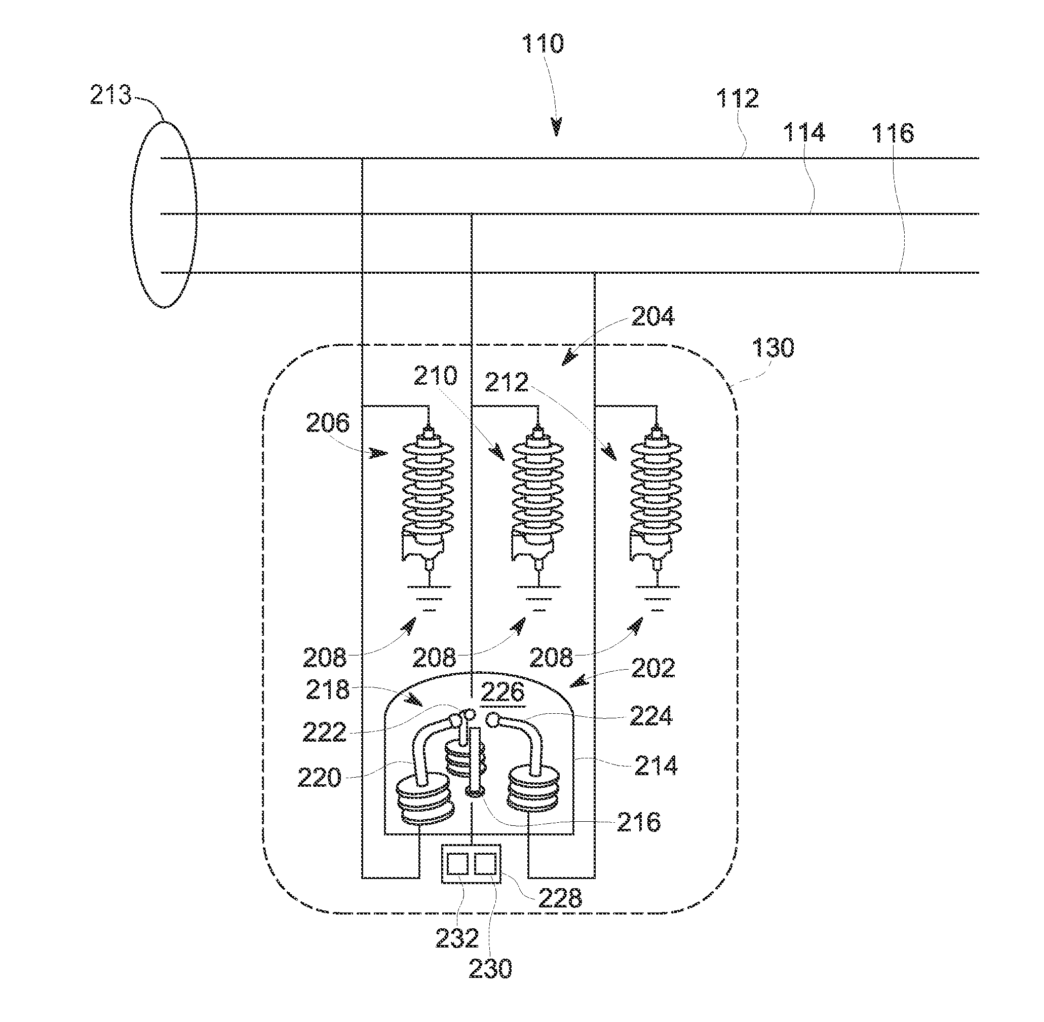 Method and systems for discharging energy from an electrical fault