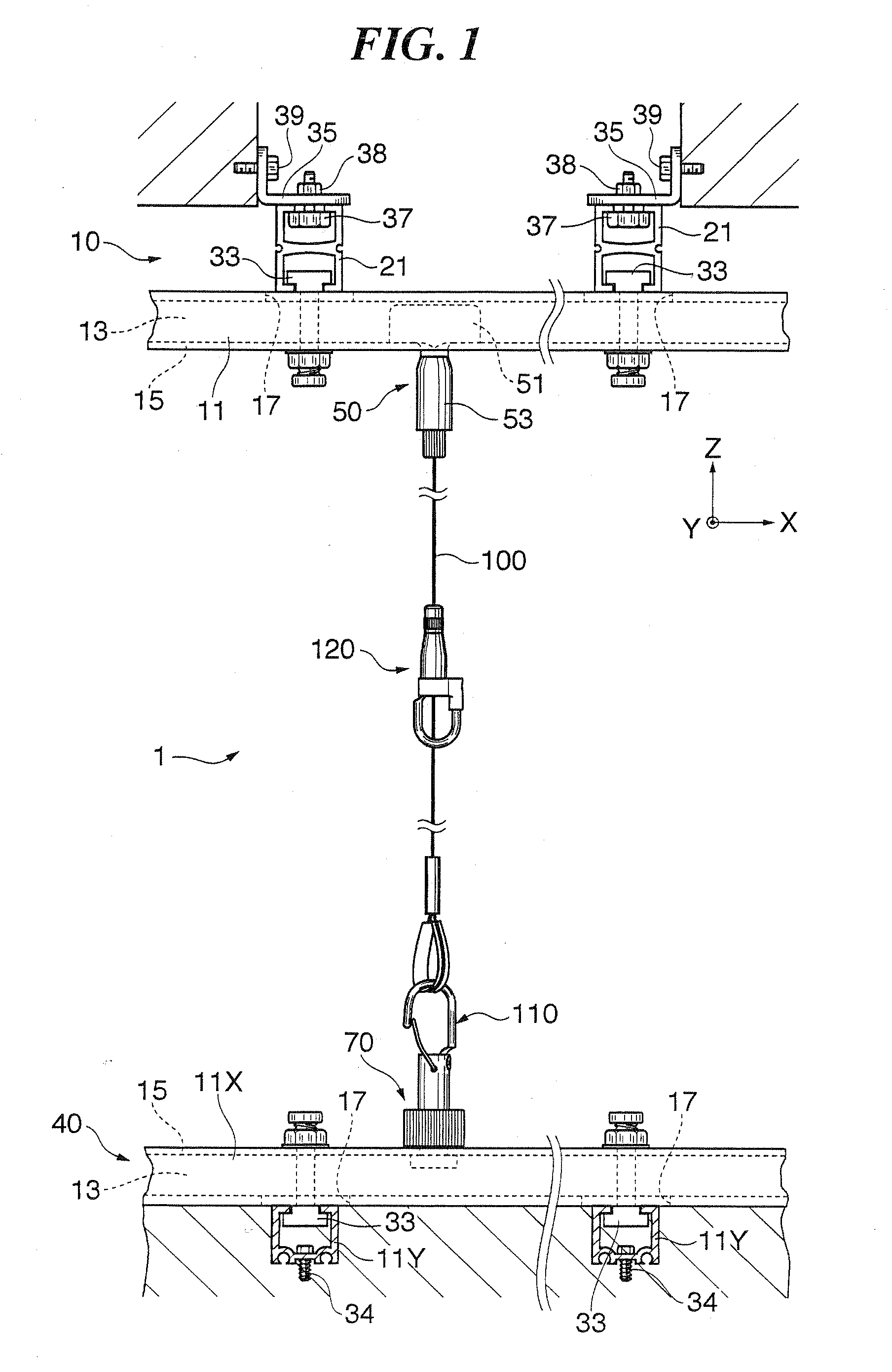 Article hanging system, slidable wire holder, detachable wire holder, wire hook and wire gripper