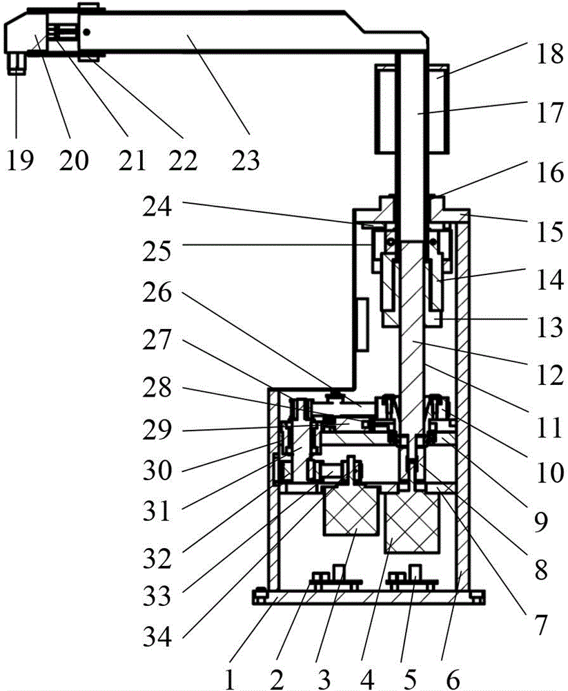 Wafer scanning and cleaning swing arm device