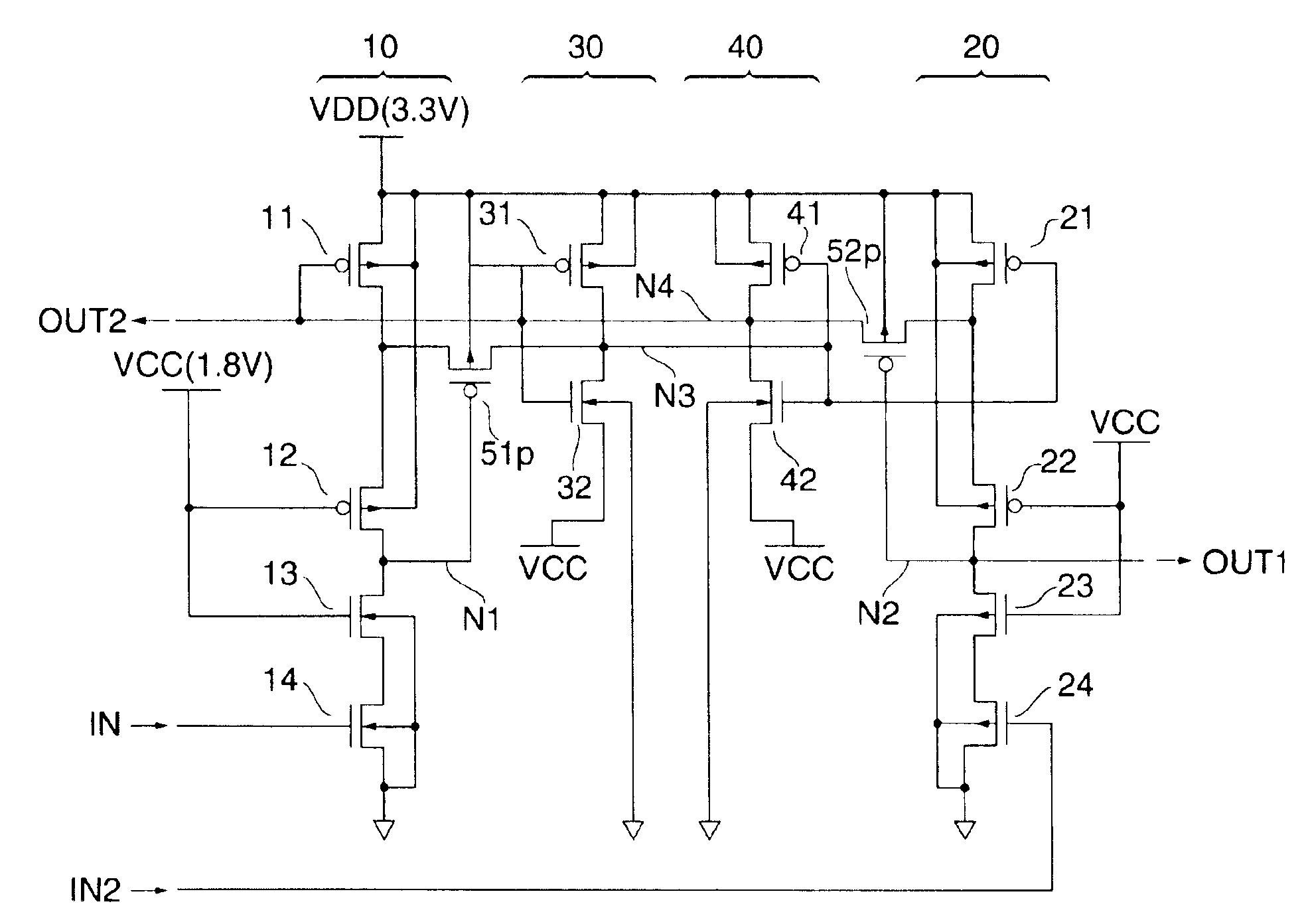 Level transforming circuit