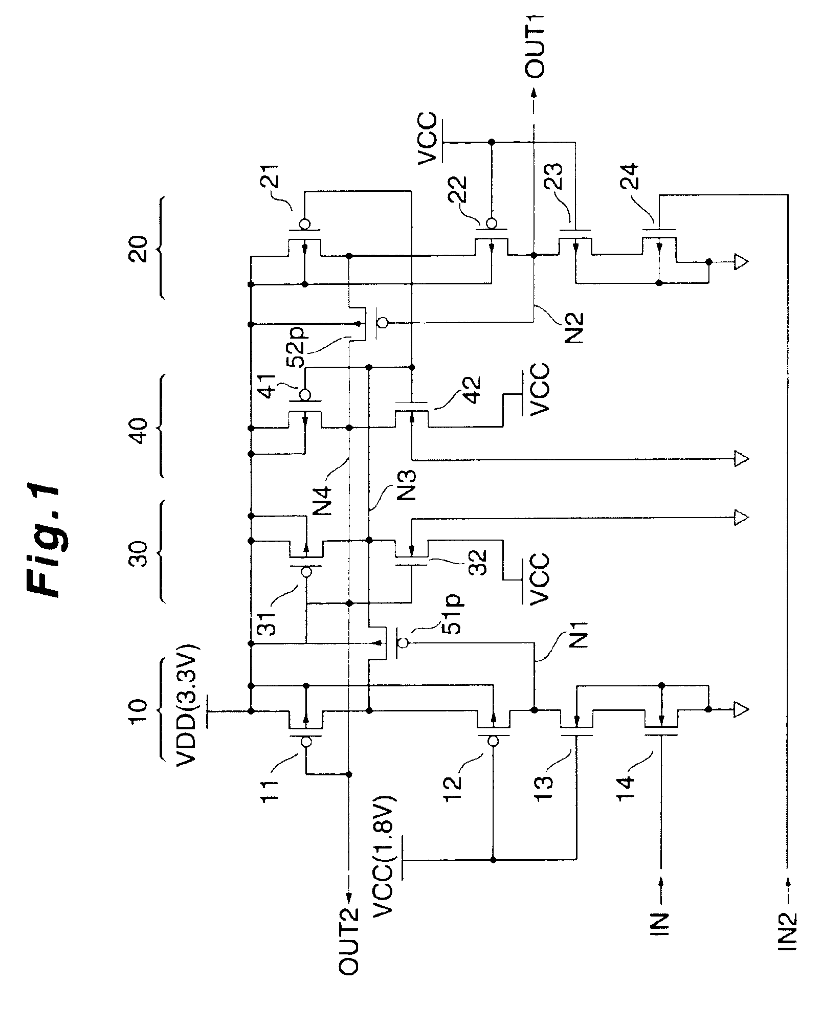 Level transforming circuit