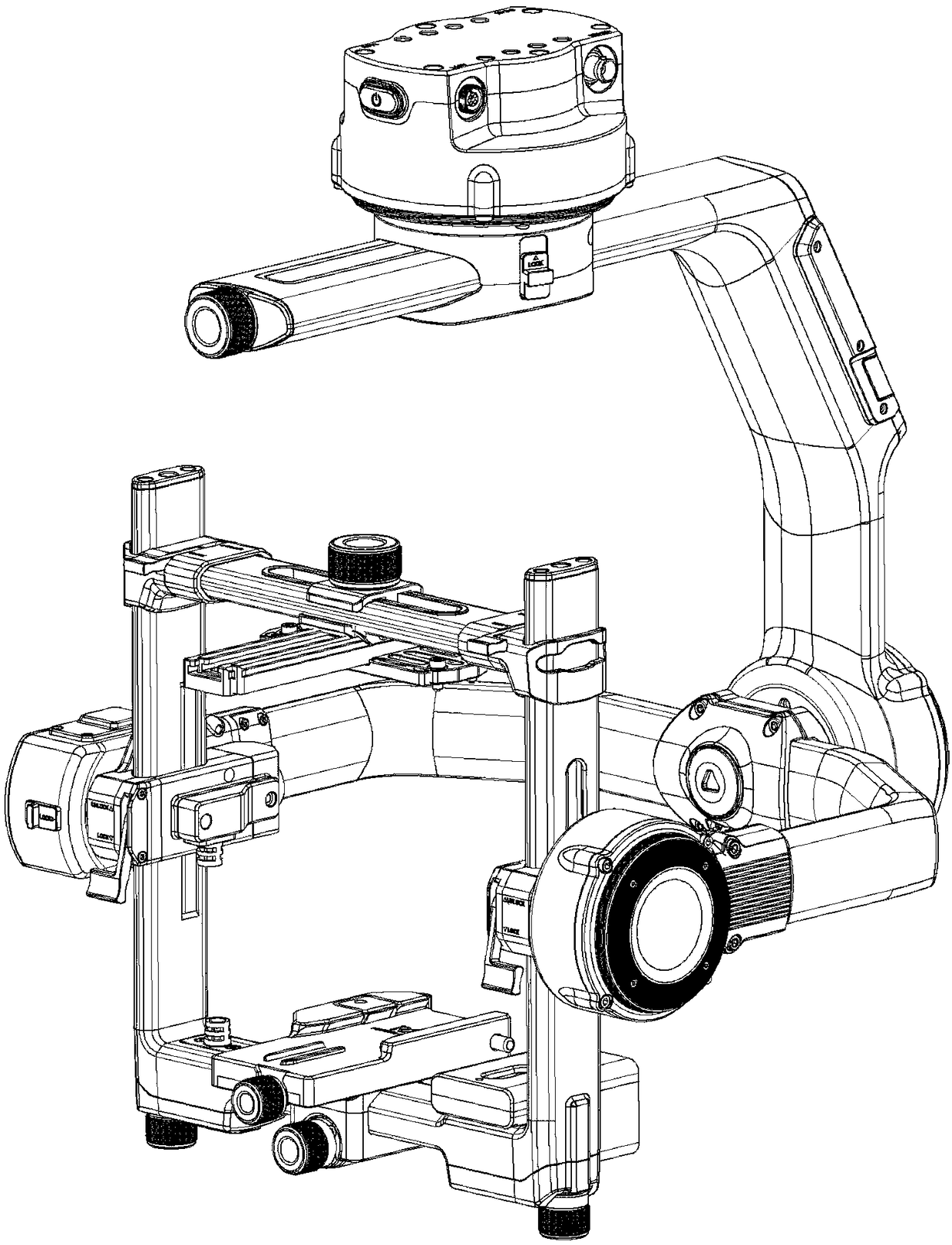 Reliability testing method and device for cradle head