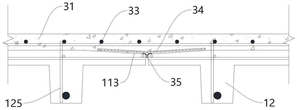 One-way multi-ribbed composite floor system