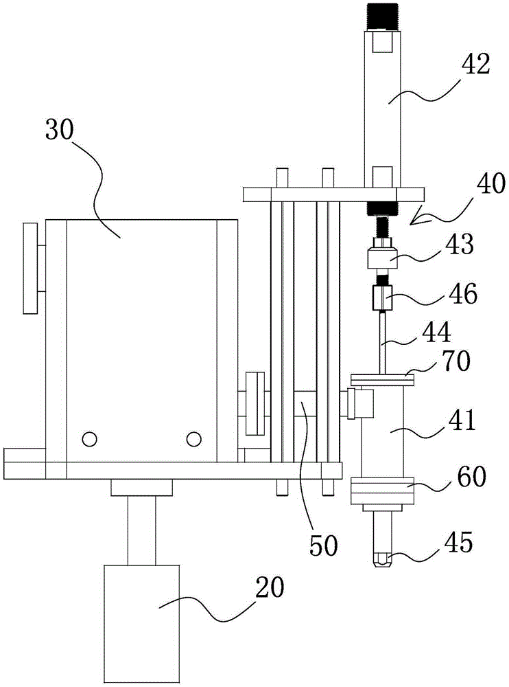 An improved battery glue injection device