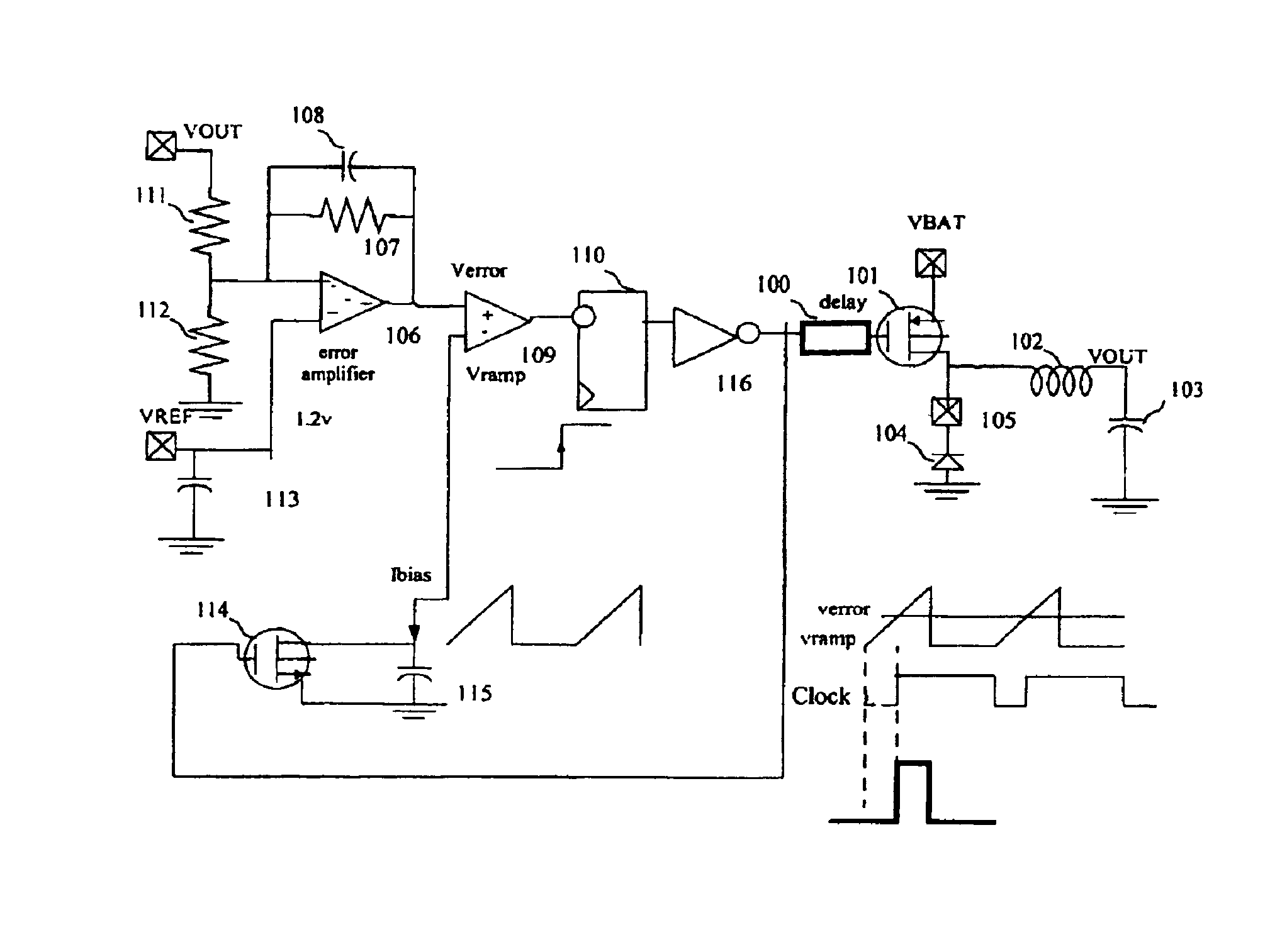 Switched mode power supply device adapted for low current drains, and cellular phone equipped with such a device