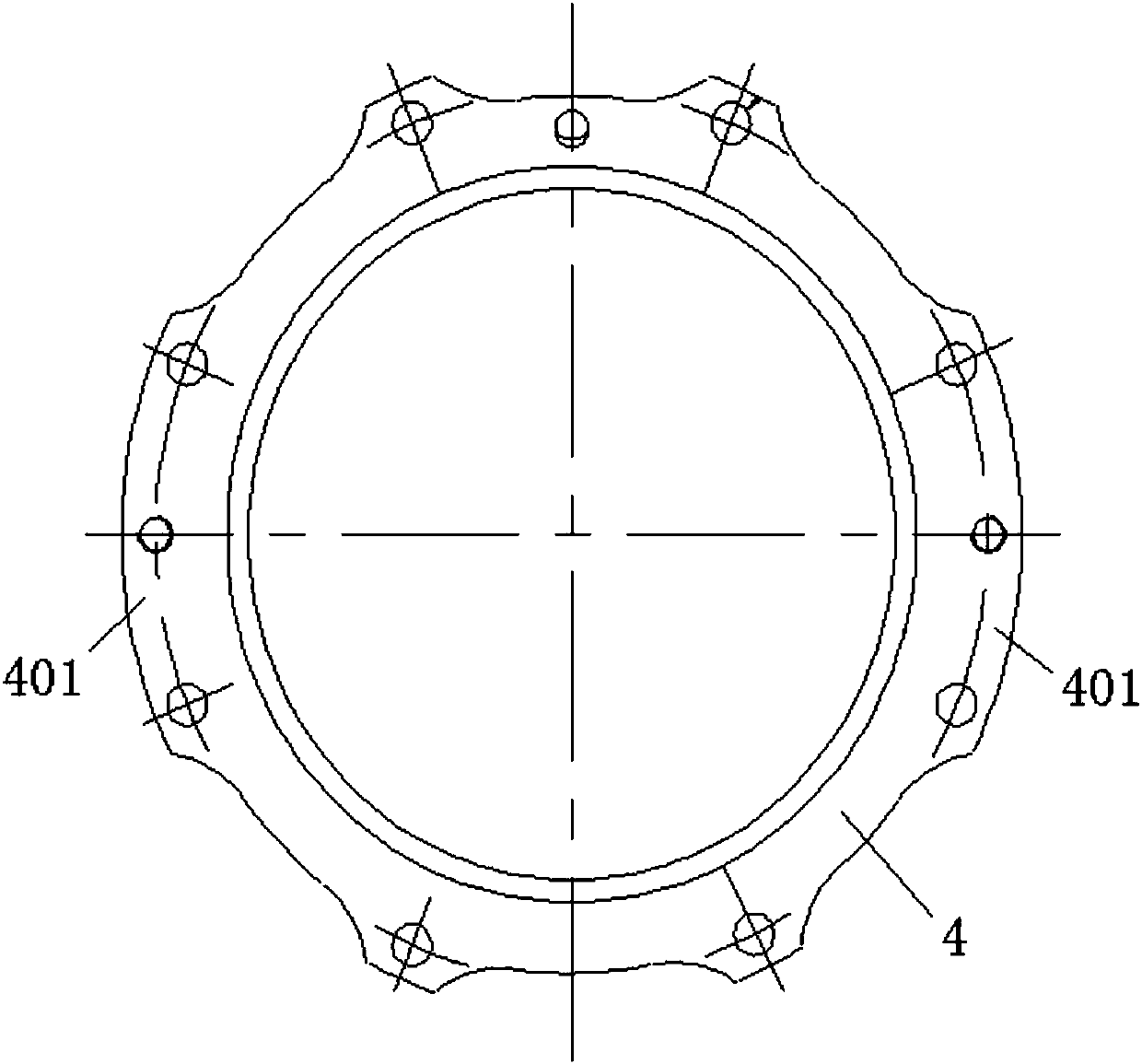 A quenched core mold and quenching method for a cylindric steel thin-wall component