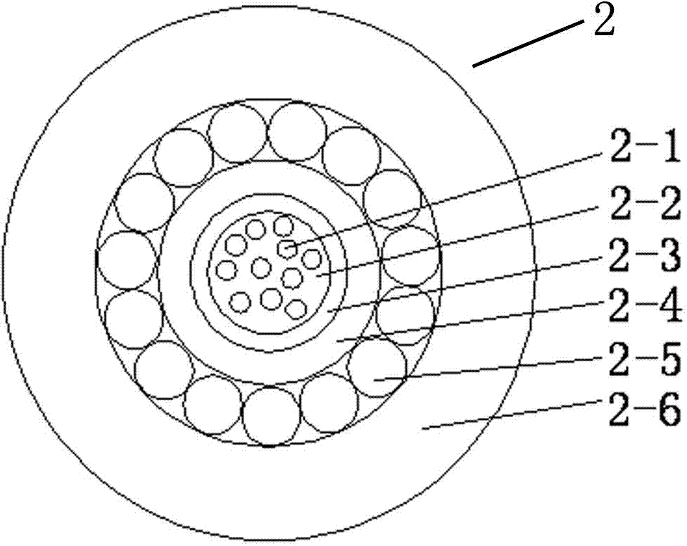 Ultrahigh pressure cross linked polyethylene insulated flexible direct-current optical fiber composite submarine cable