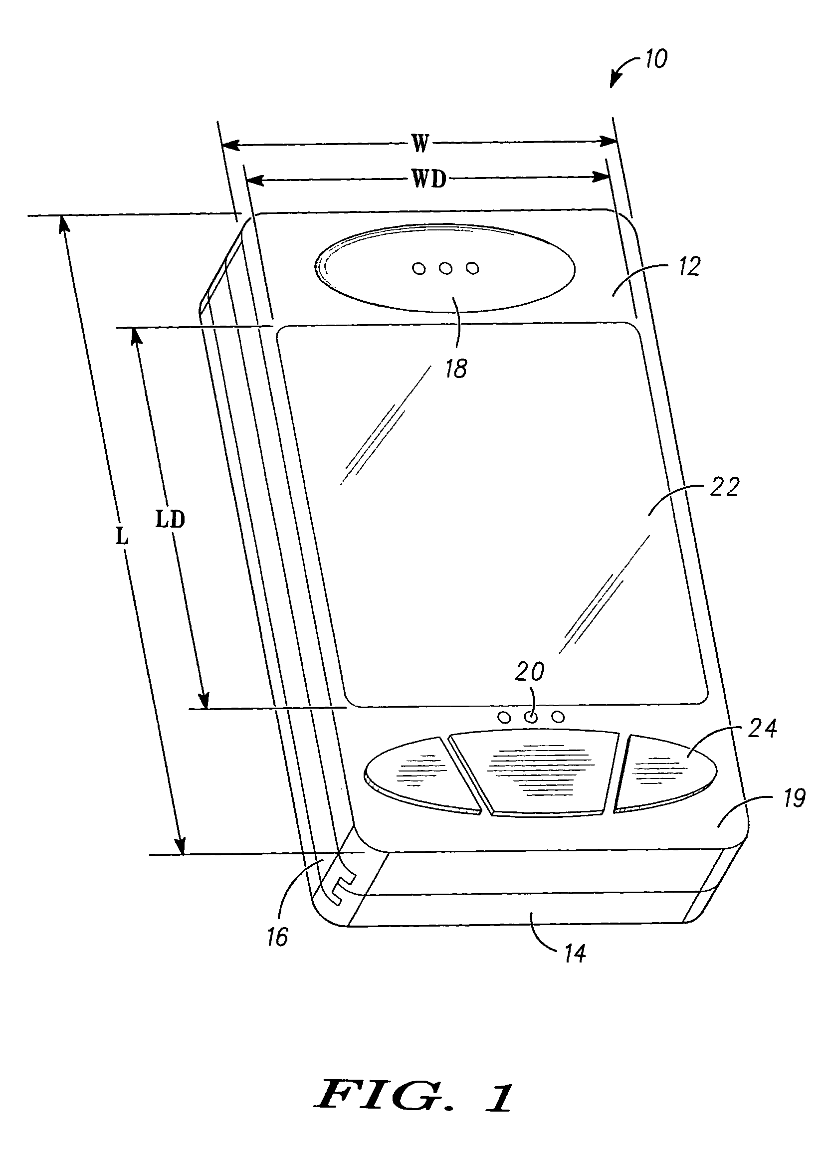 Communication device having multiple keypads