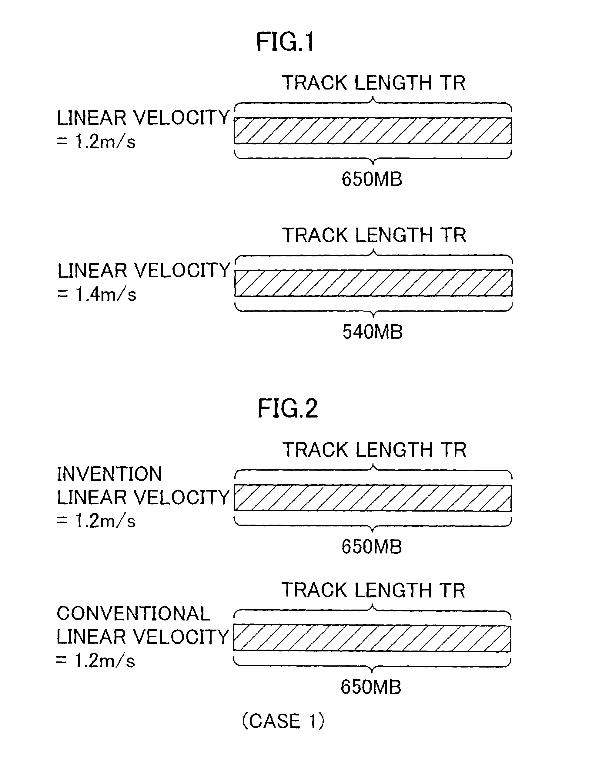 Optical disk apparatus for recording information at a recording density proportional to the actual information volume and disk nominal capacity