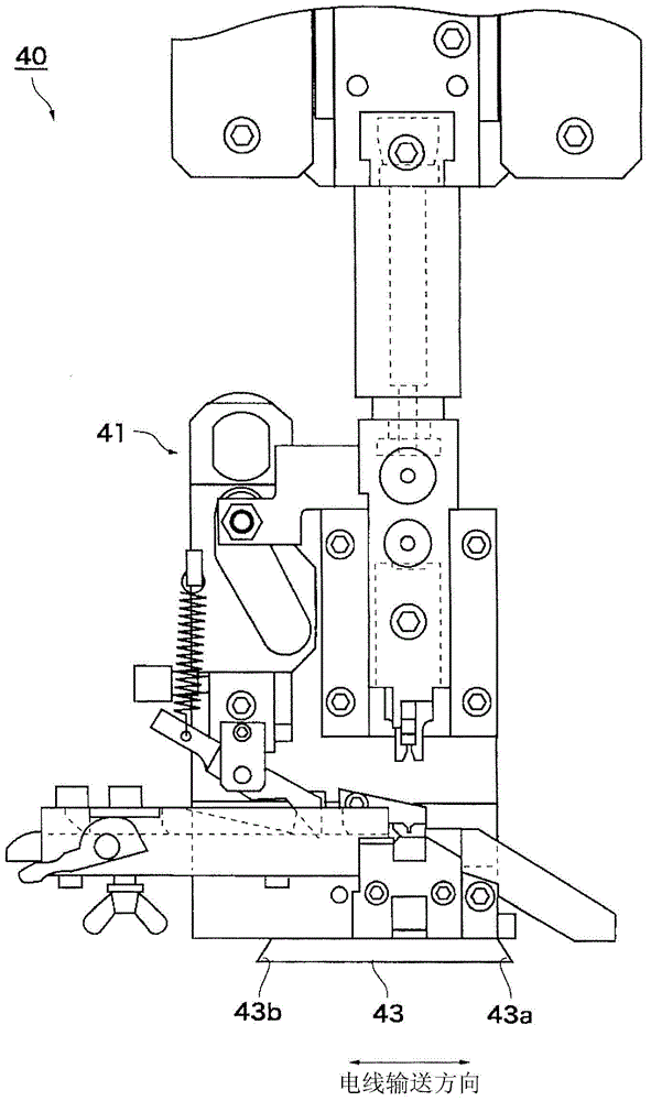 Electric wire terminal processing device