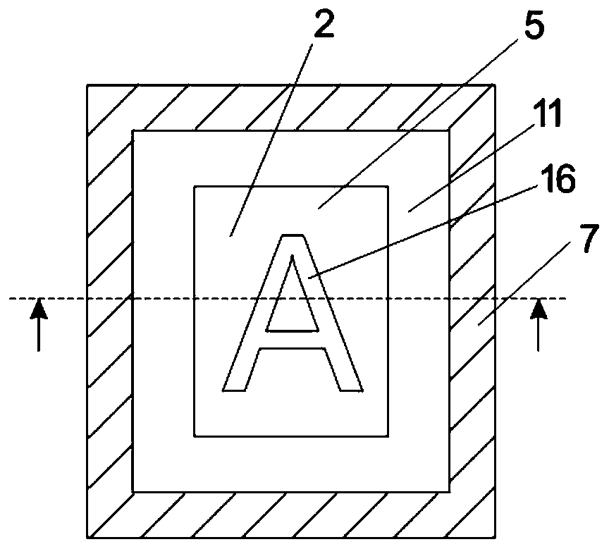 Light-gathering type light-emitting sign