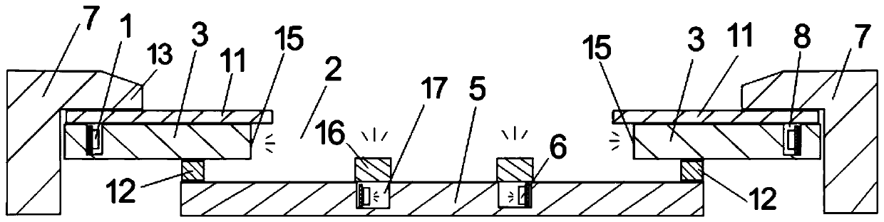 Light-gathering type light-emitting sign