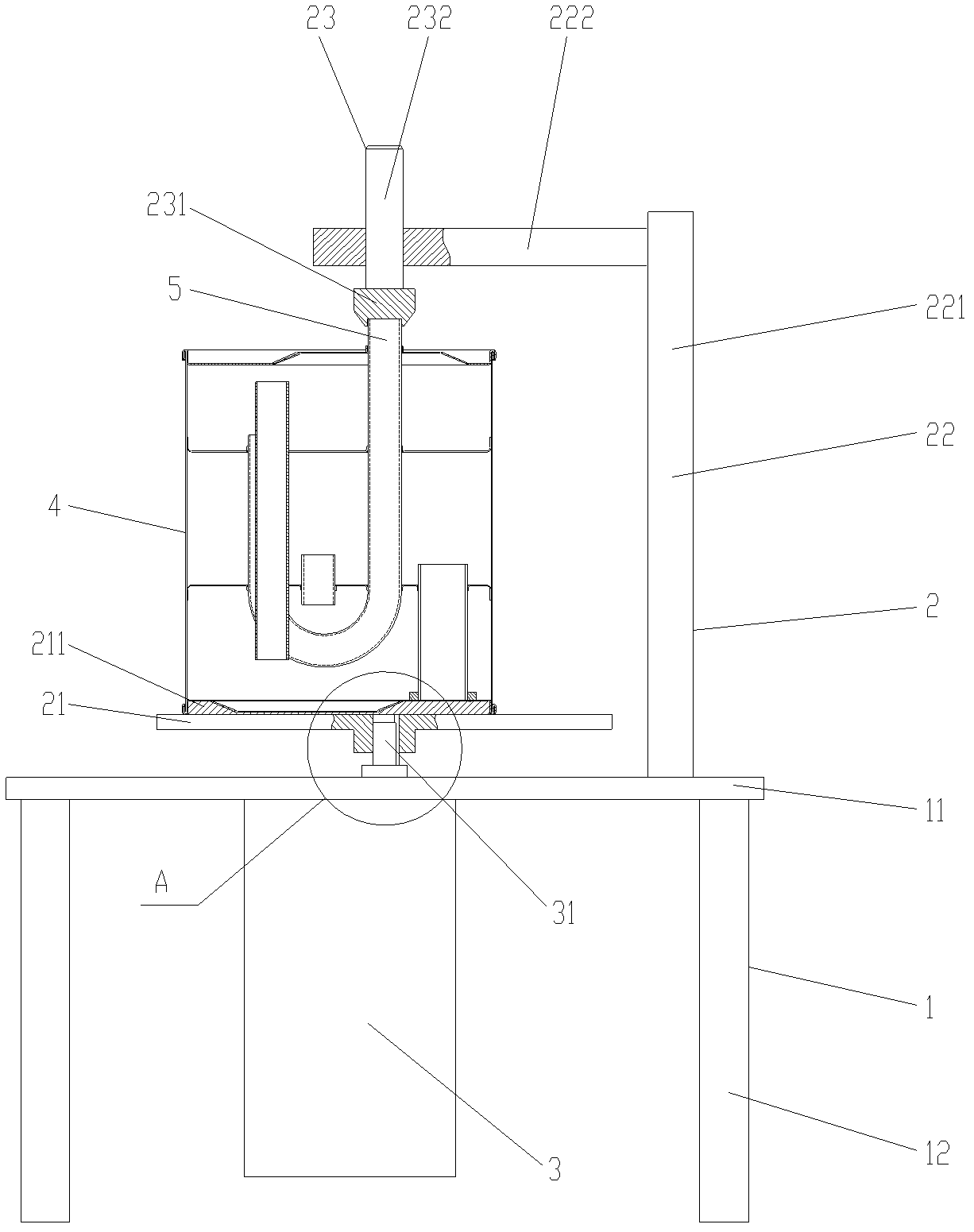 Rotating welding fixture of silencer exhaust pipe