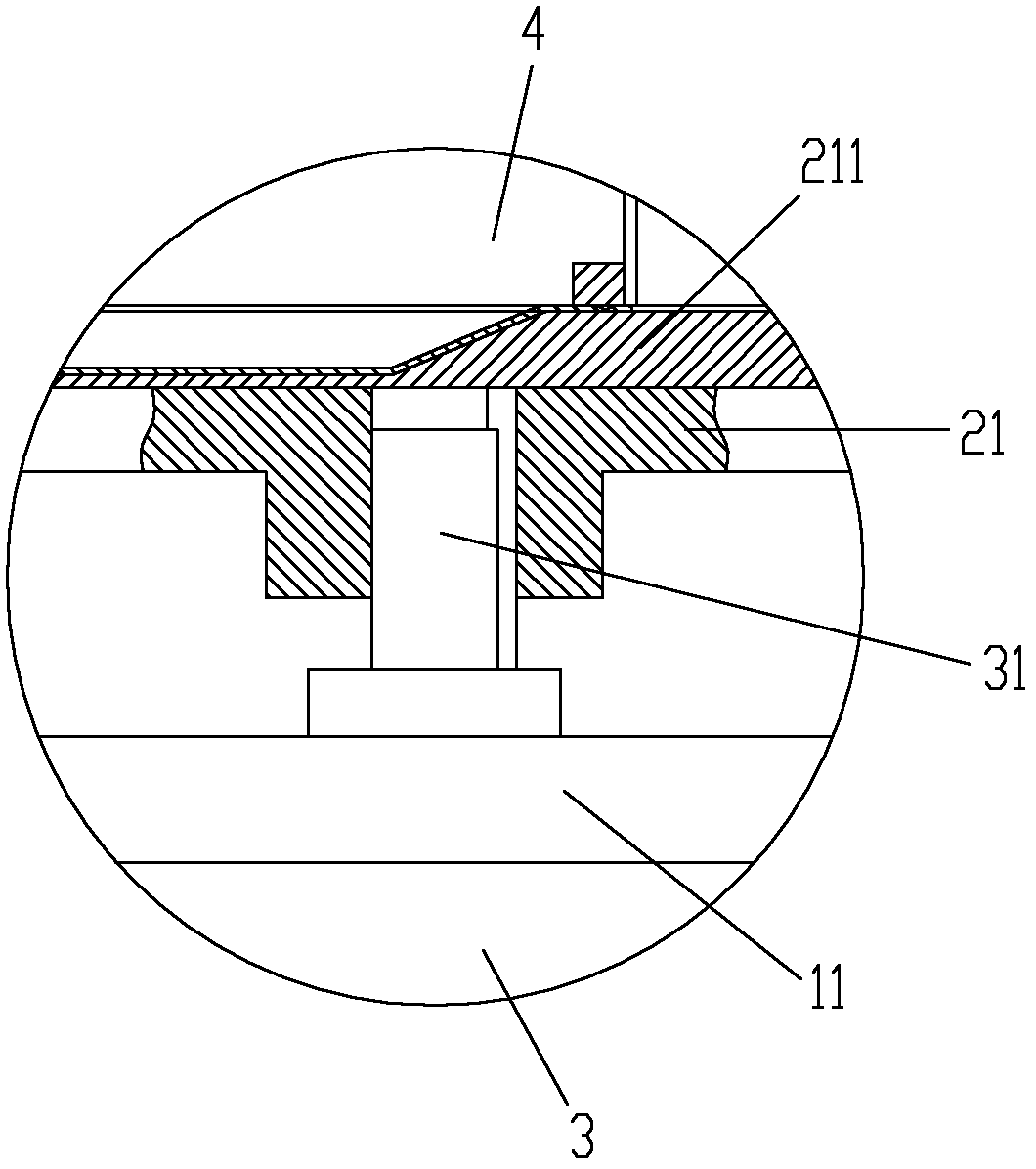 Rotating welding fixture of silencer exhaust pipe