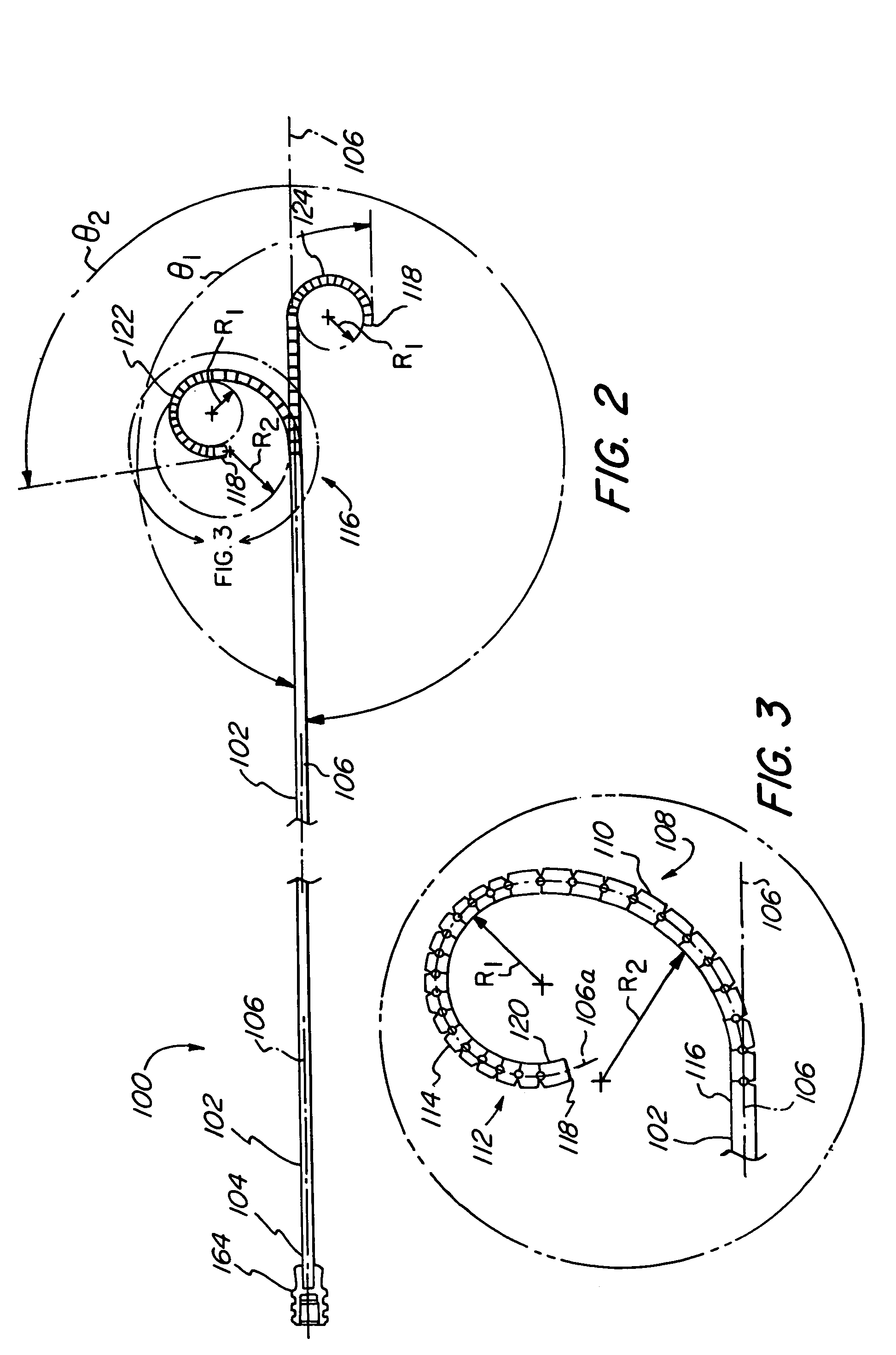 Articulating vertebrae with asymmetrical and variable radius of curvature