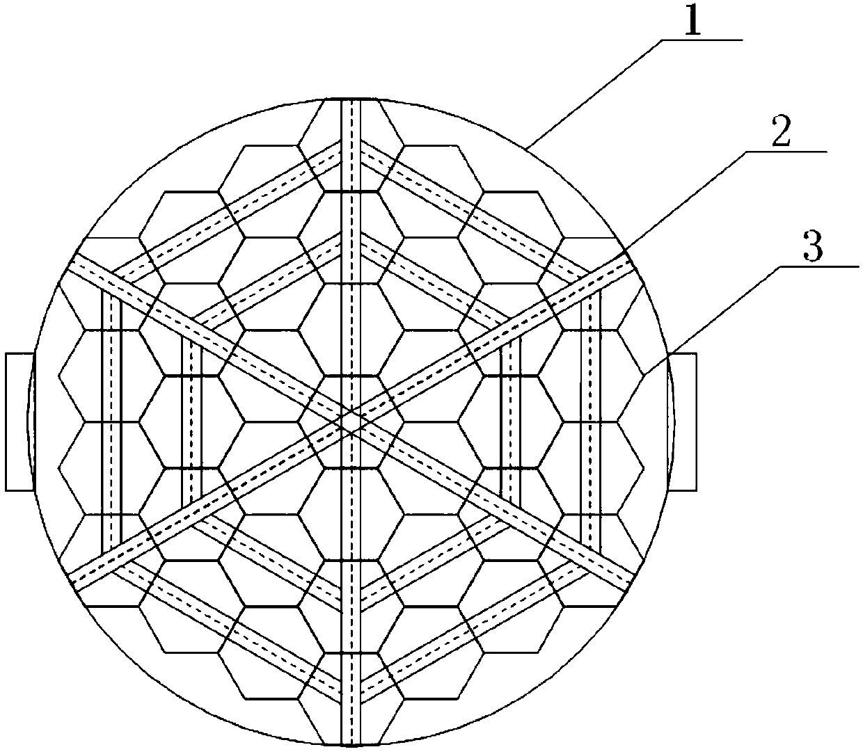 Suspension type swirling flow demisting system