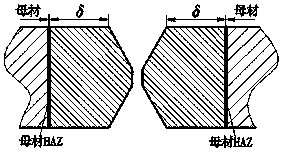 Composite welding method for preventing coarsening of base material HAZ crystal grains