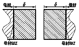 Composite welding method for preventing coarsening of base material HAZ crystal grains