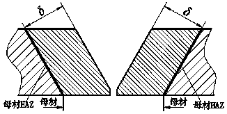 Composite welding method for preventing coarsening of base material HAZ crystal grains