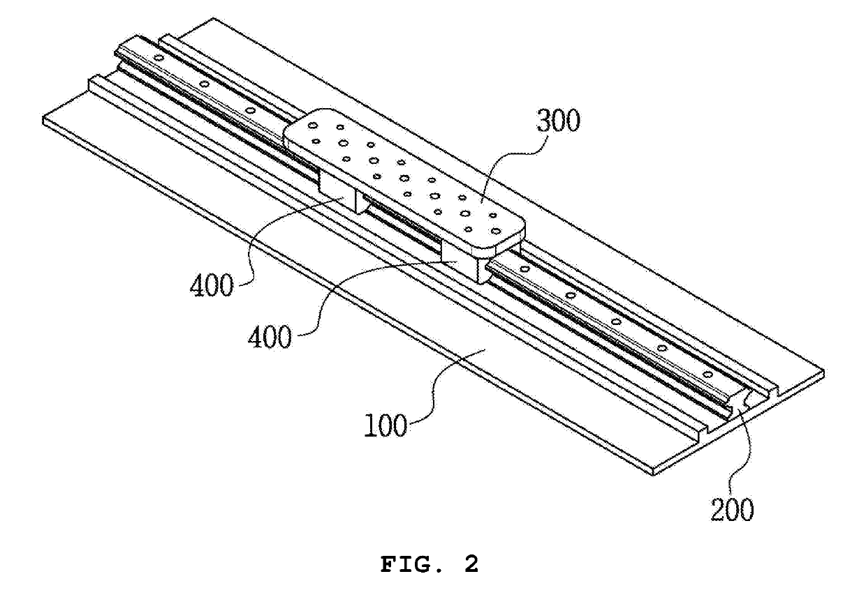 Lm guide assembling method using half division and computer-readable record medium having program recorded for executing same