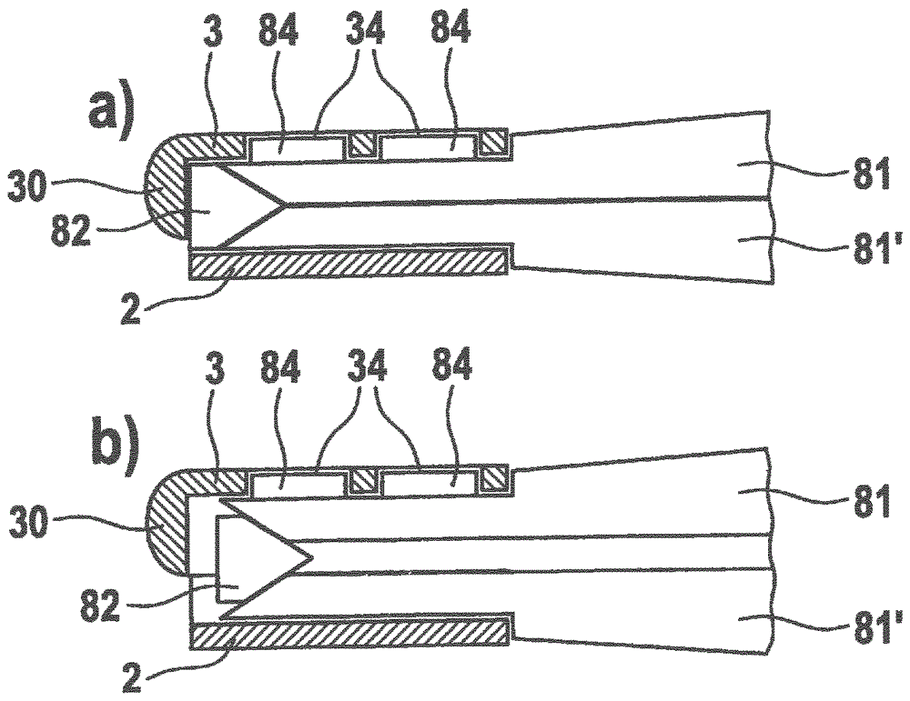 Intervertebral cage which is expandable in steps and implantation instrument therefor