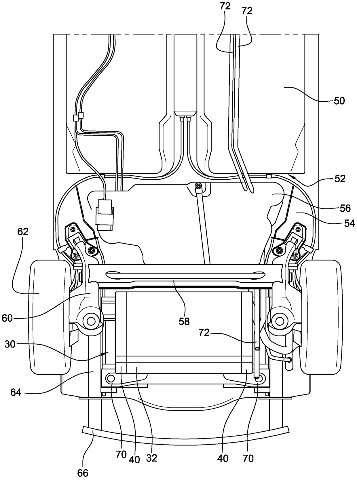 Hydraulic modules including high and low pressure accumulators for hybrid vehicles